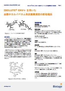 ISOLUTE® ENV+ を用いた血漿中カルバペネム系抗菌薬測定の前処理法